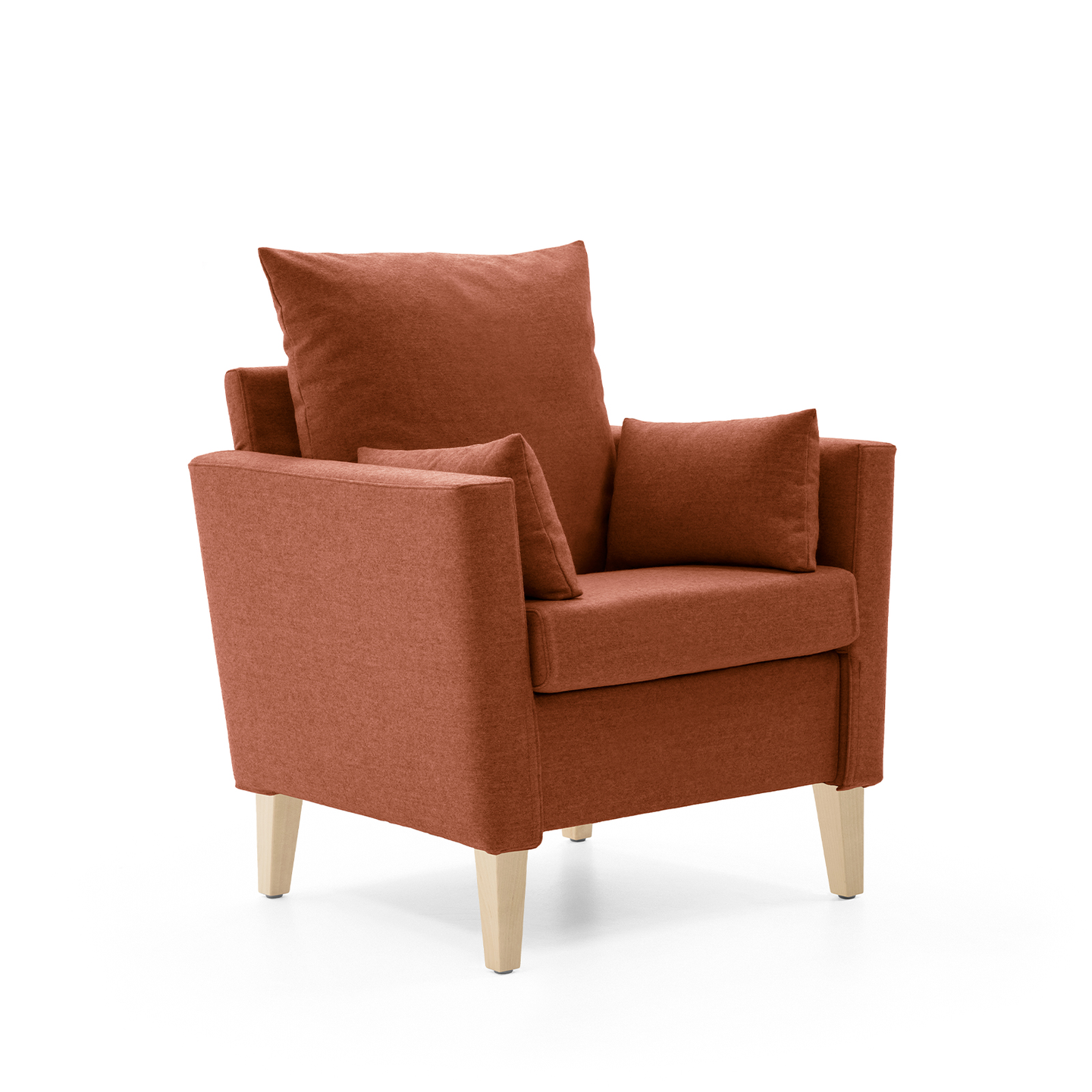 HELLAND Seniorensofa Bubble 1-Sitzer I gepolsterte Armlehnen