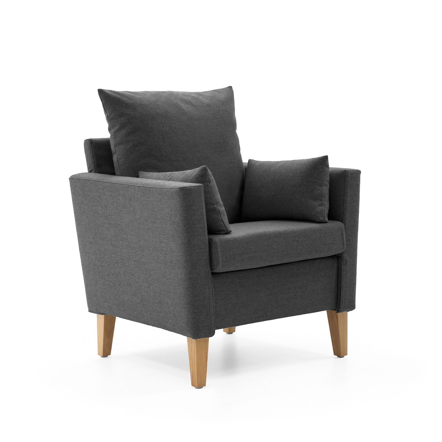 HELLAND Seniorensofa Bubble 1-Sitzer I gepolsterte Armlehnen