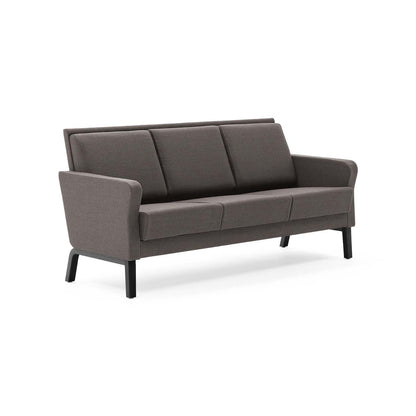 DUUN 3‑Sitzer Pflege‑Sofa – skandinavische Dreisitzer‑Bank mit überpolsterten Armlehnen