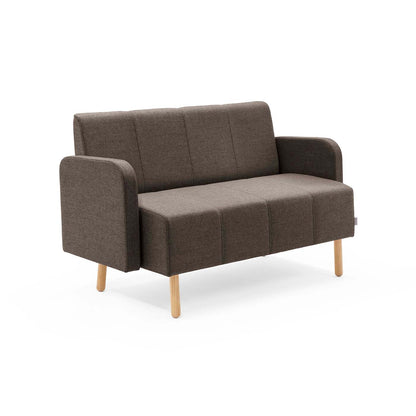 TIMEOUT 2 Sitzer Pflege Sofa – skandinavische Sitzbank mit Armlehnen