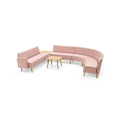 TIMEOUT 3‑Sitzer Pflege‑Sofa – skandinavische Dreisitzer‑Bank mit Armlehnen
