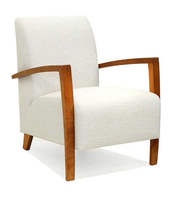 Trendiger Sessel mit Armlehnen aus Holz BEN